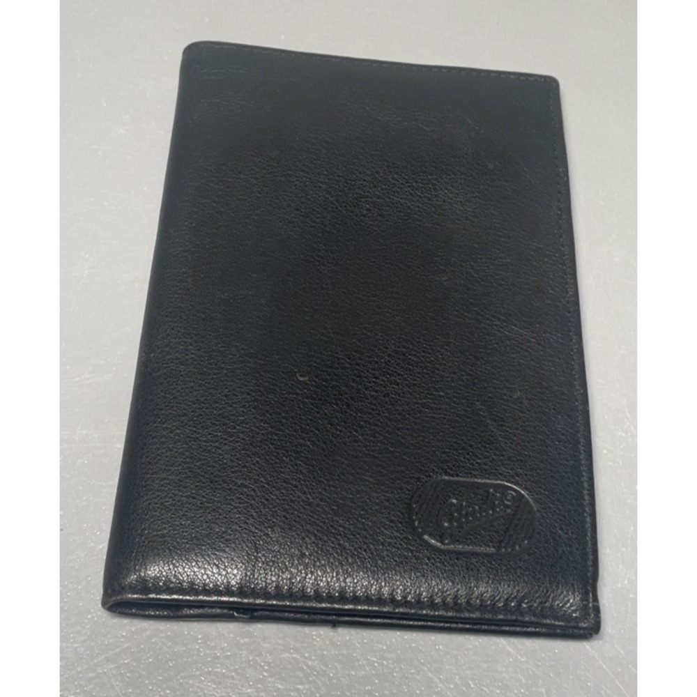 Giudi Black Leather Card Holder Wallet